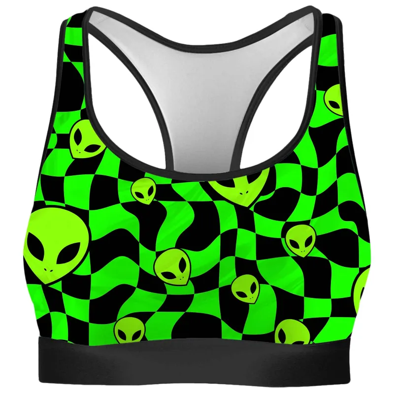 Green Aliens Rave Bra sold by iEDM