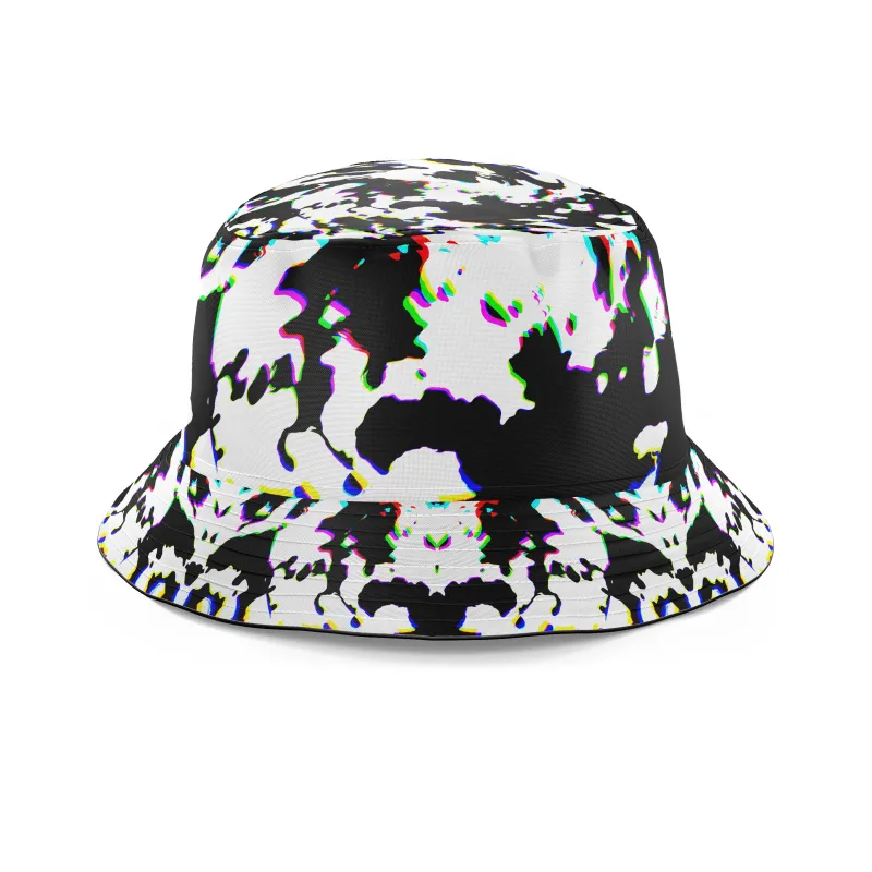 Cow Hide Print Rave Drip Bucket Hat sold by iEDM