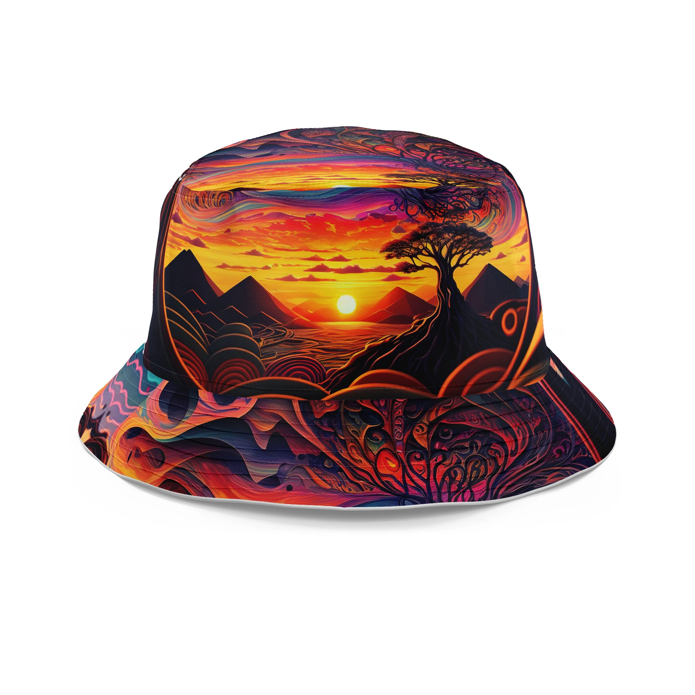 Acid Sunset Bucket Hat sold by iEDM