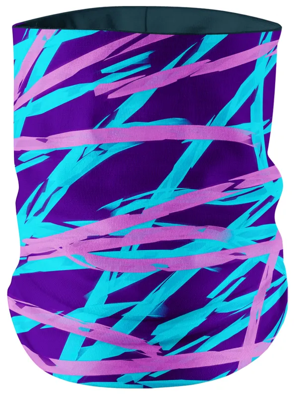 Purple and Blue Rave Abstract Bandana Mask sold by iEDM