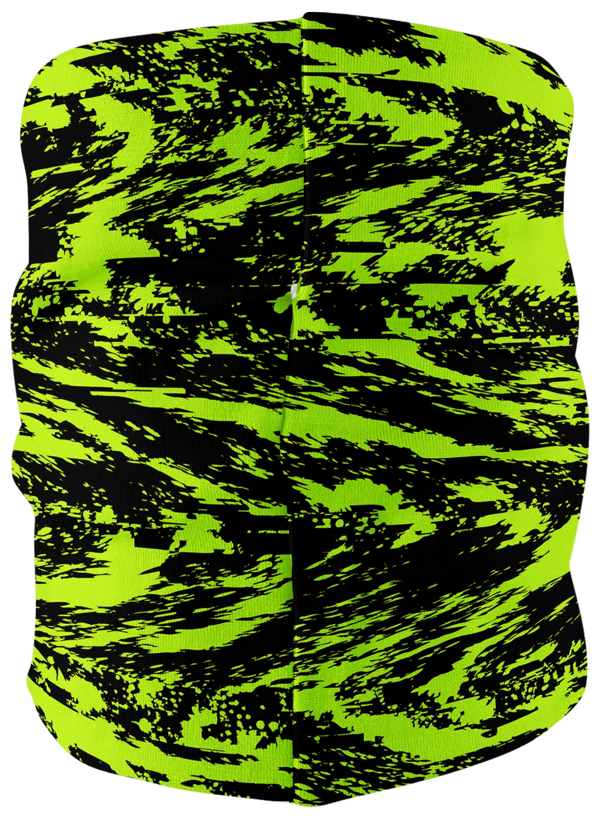 Black Lime Bolt Glitch Bandana Mask sold by iEDM product image thumbnail 2