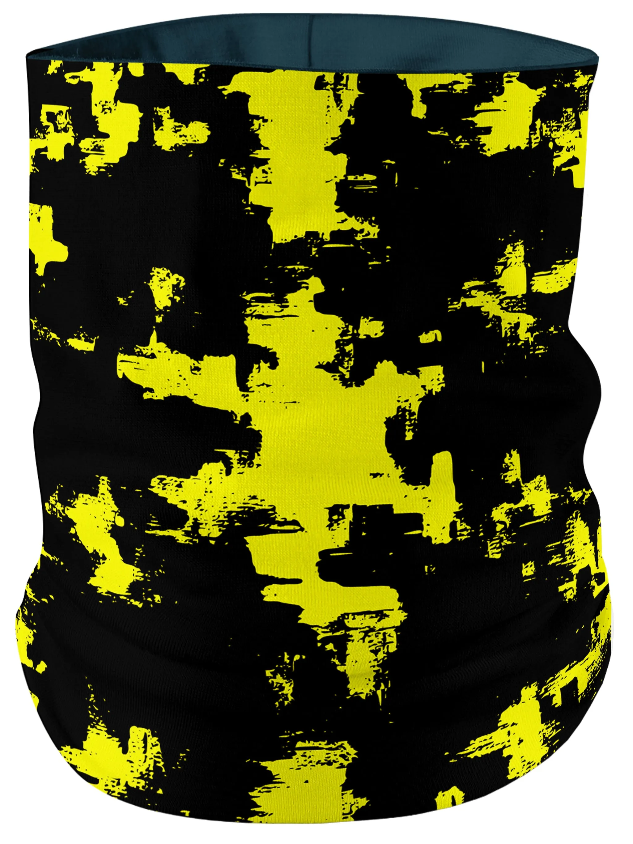 Black and Yellow Abstract Bandana Mask sold by iEDM