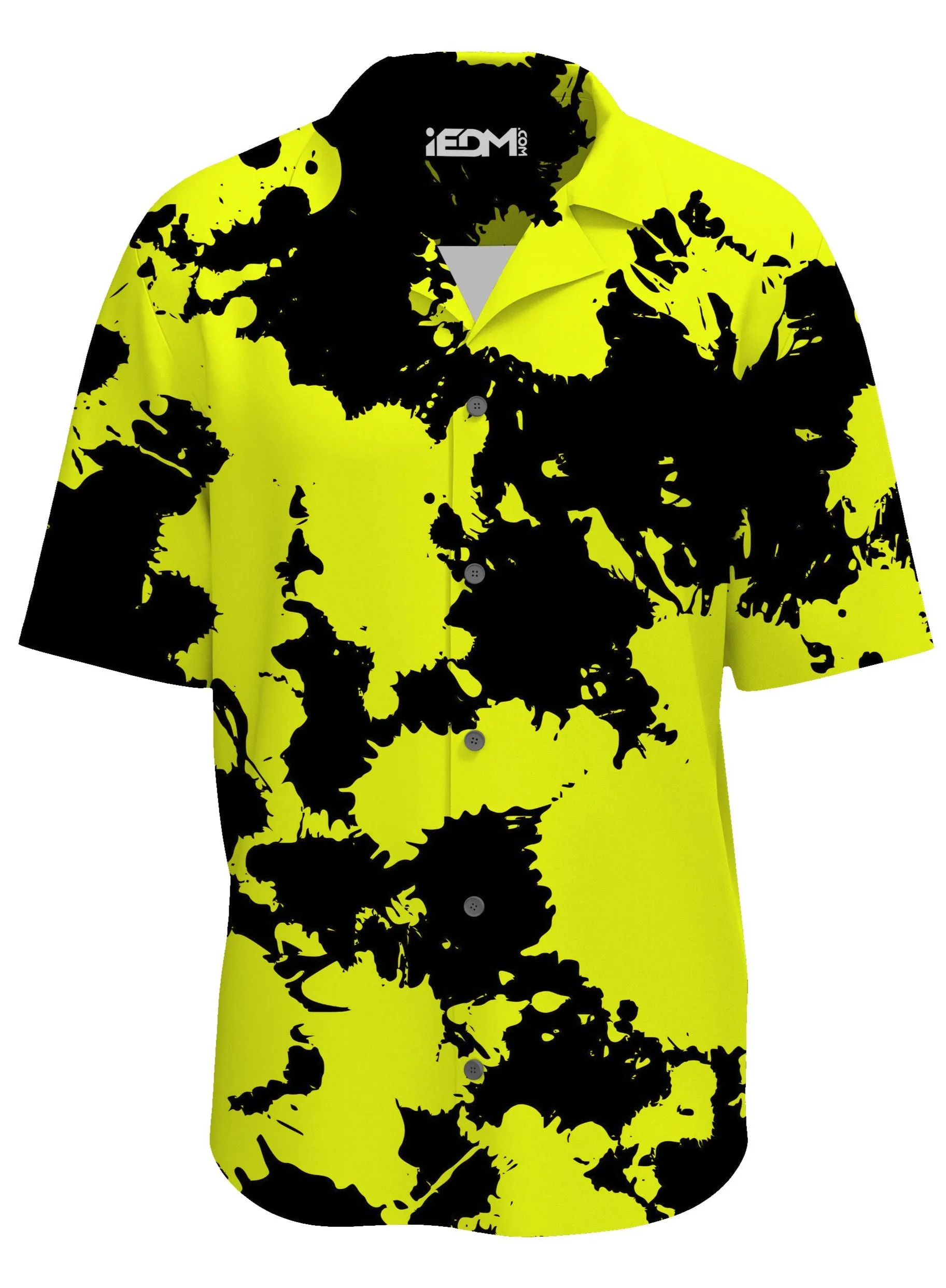 Yellow and Black Paint Splatter Lounge Shirt sold by iEDM