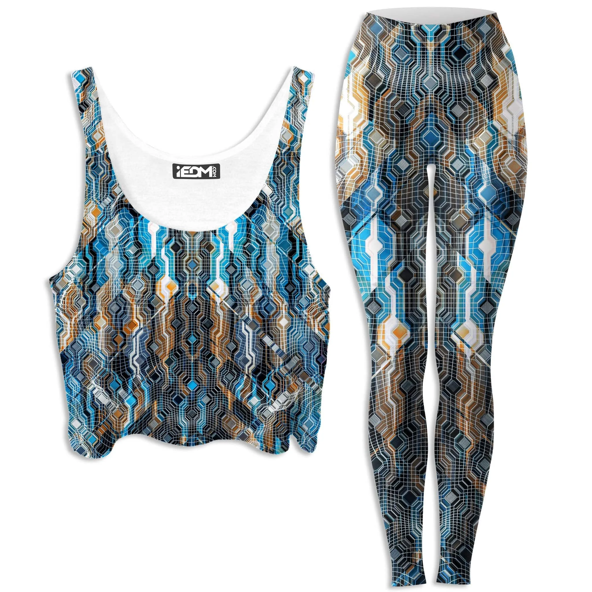 Fractional Data Crop Top and Leggings Combo sold by iEDM