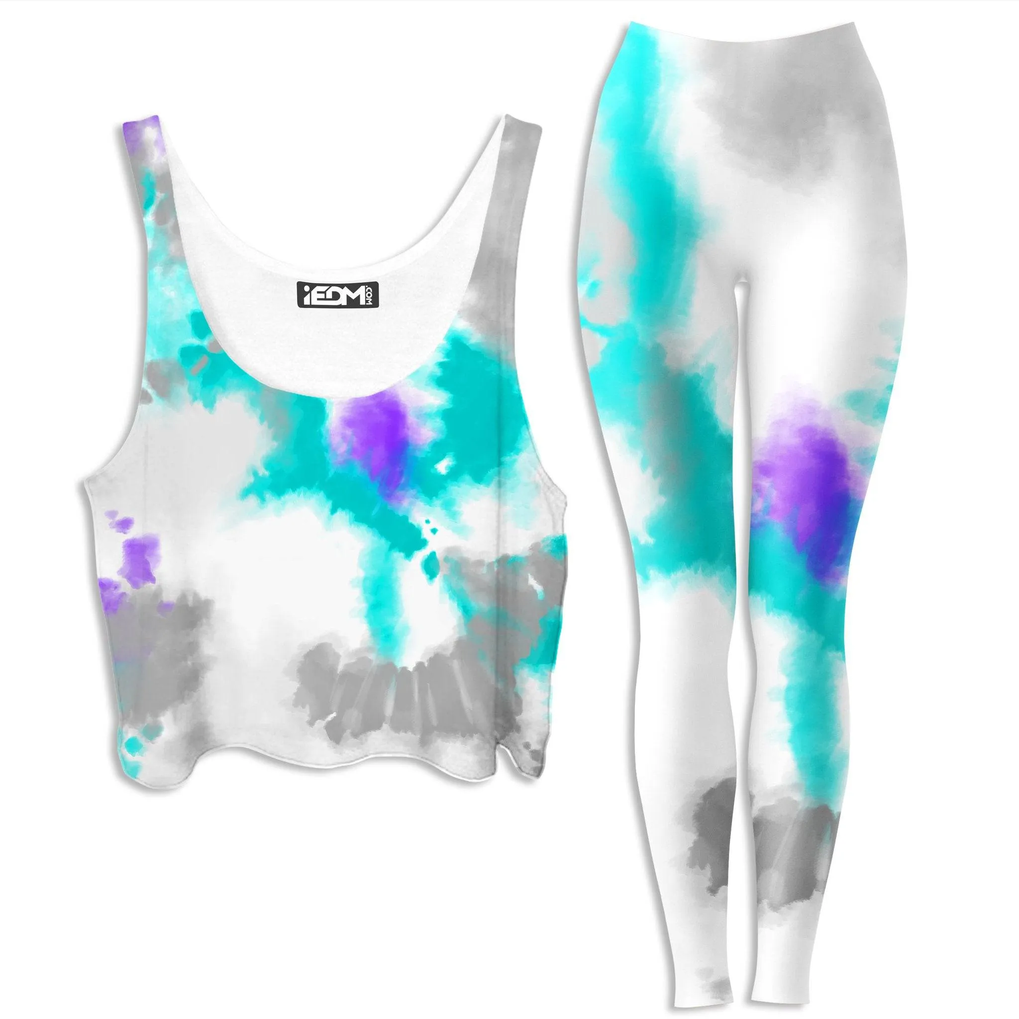 90s Filtered Crop Top and Leggings Combo sold by iEDM