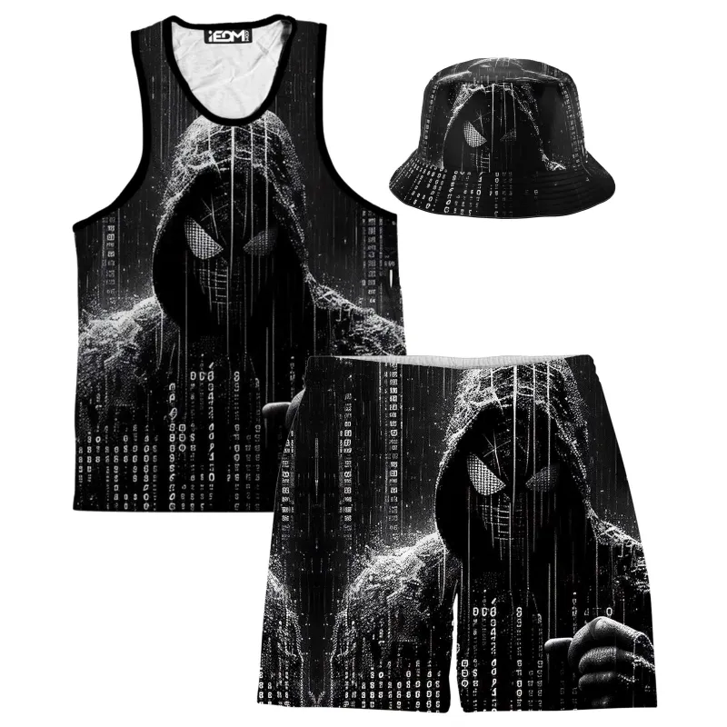 Spidey Existence Tank and Shorts with Bucket Hat Combo sold by iEDM