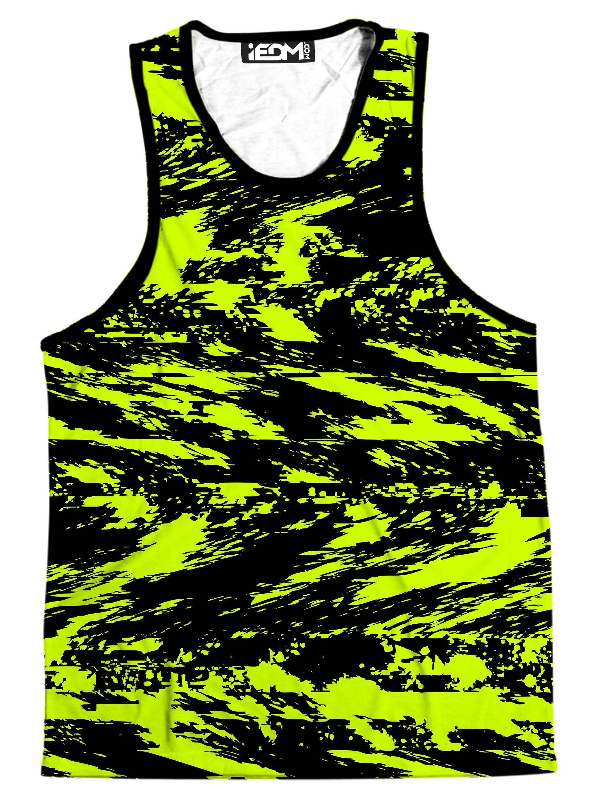 Black Lime Bolt Glitch Tank and Shorts with Bucket Hat Combo sold by iEDM product image thumbnail 2