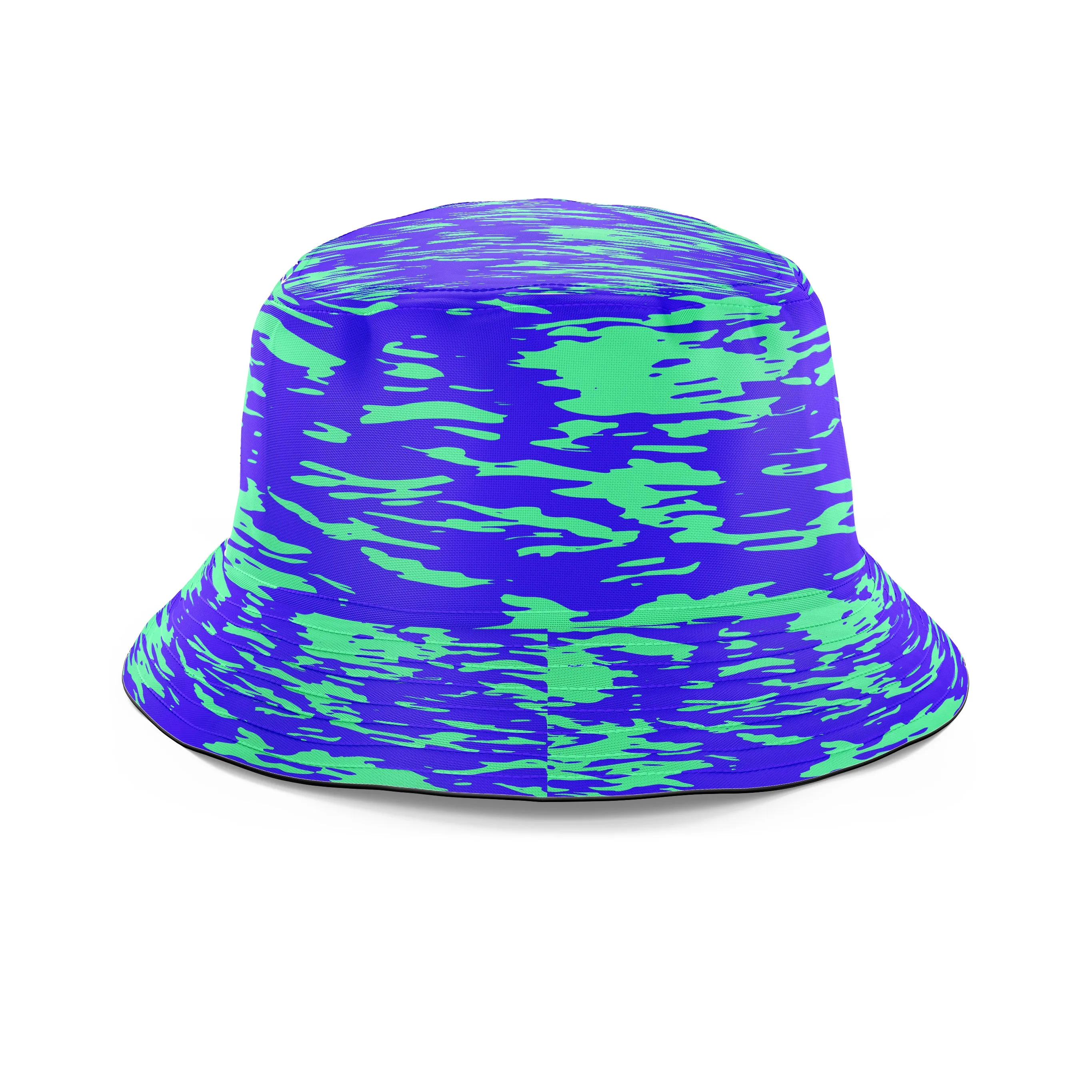 Purple Mint Rave Zebra Stripe T-Shirt and Shorts with Bucket Hat Combo sold by iEDM product image thumbnail 4