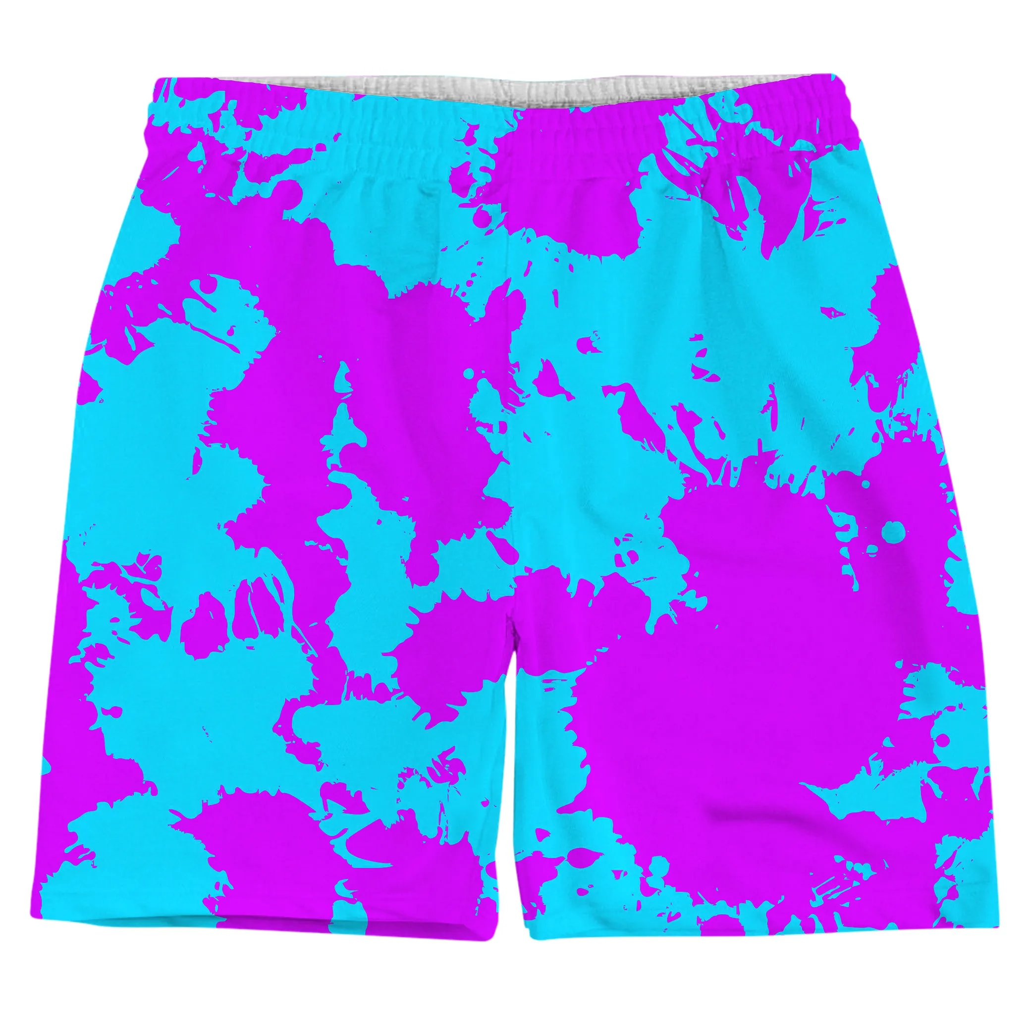 Blue and Purple Paint Splatter T-Shirt and Shorts with Bucket Hat Combo sold by iEDM product image thumbnail 3