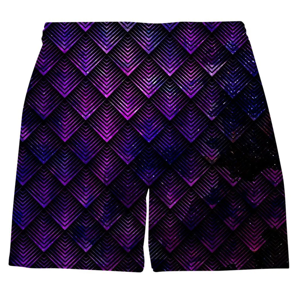 Galactic Dragon Scale Purple T-Shirt and Shorts with Bucket Hat Combo sold by iEDM product image thumbnail 3