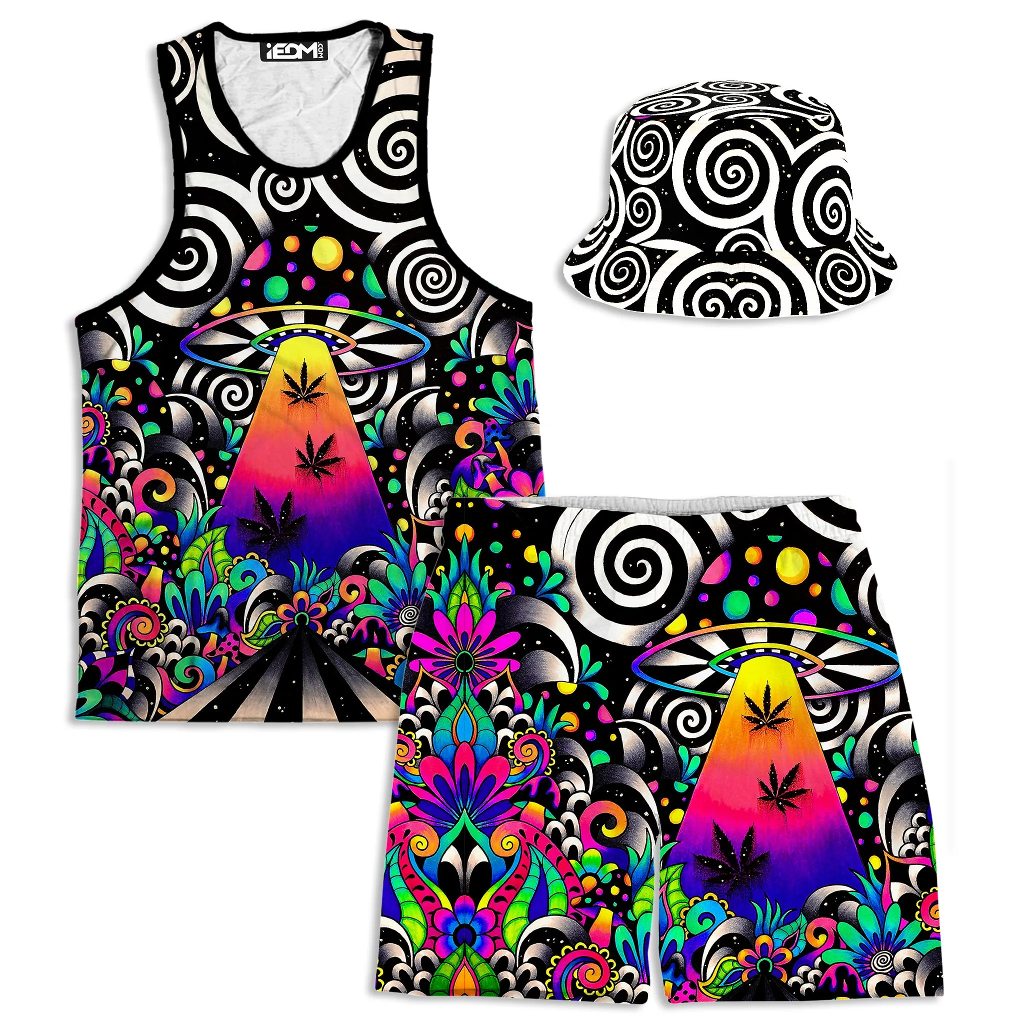 Brizland Men's Tank and Shorts with Bucket Hat Combo sold by iEDM