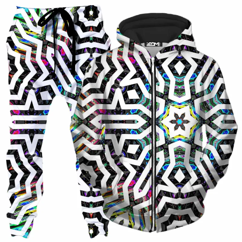 Iridized II Zip-Up Hoodie and Joggers Combo sold by iEDM