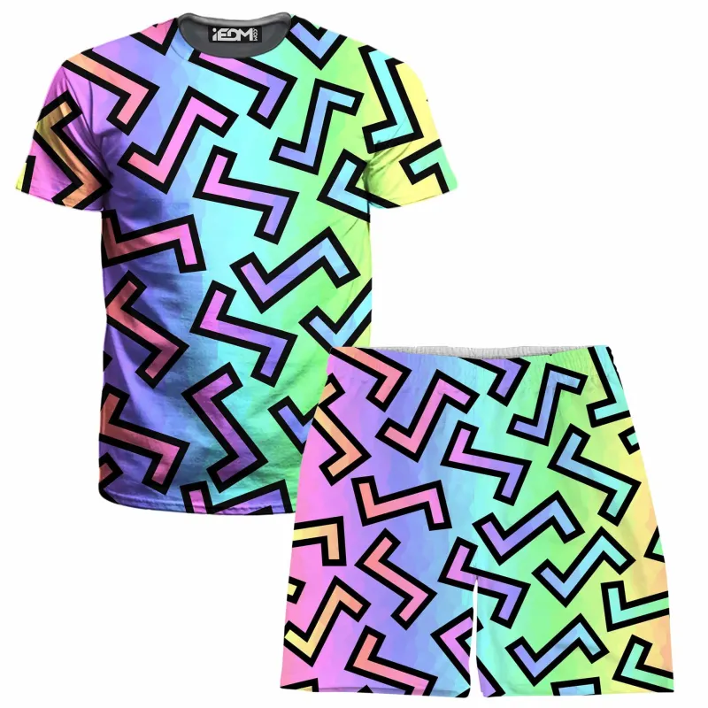 80s Rainbow T-Shirt and Shorts Combo sold by iEDM