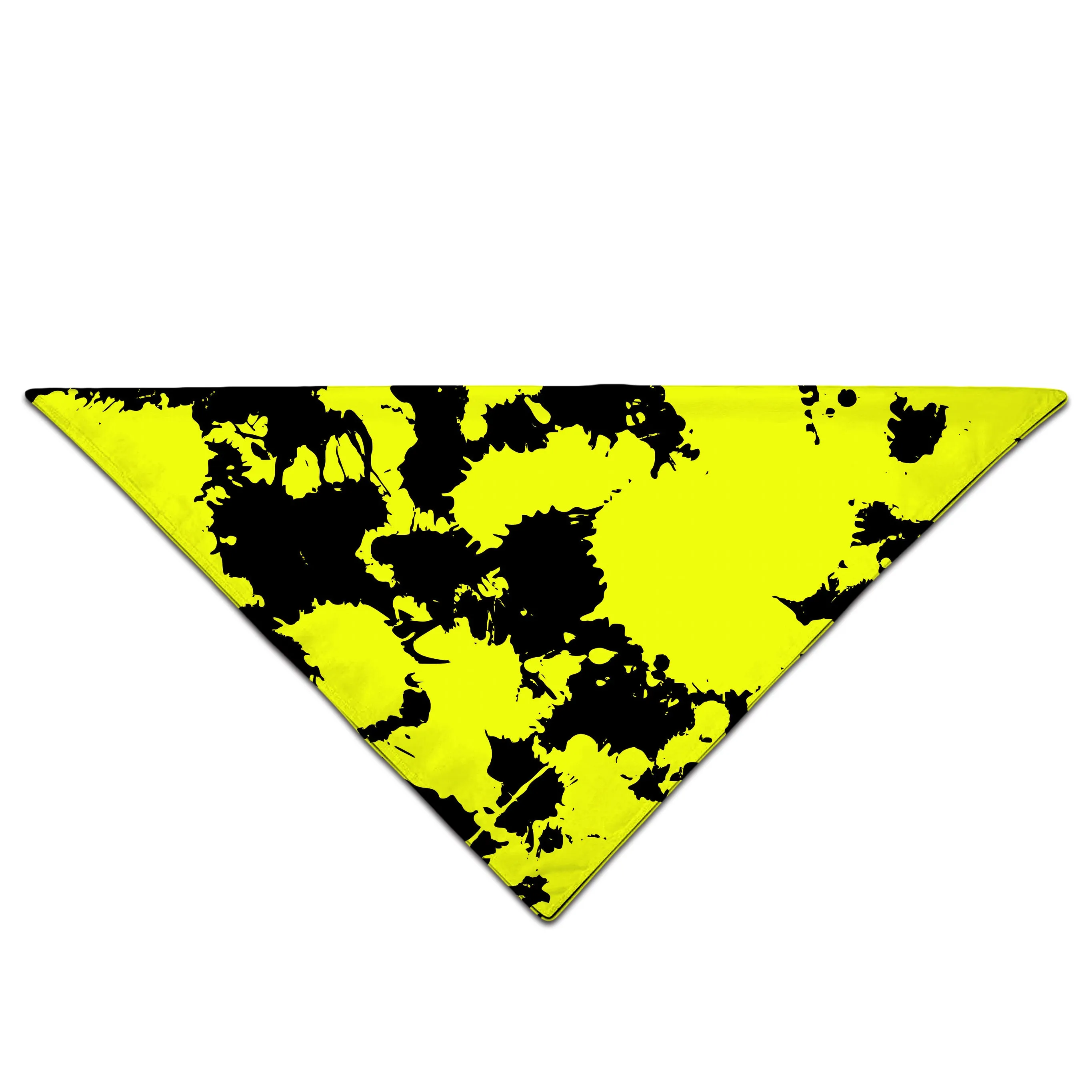 Yellow and Black Paint Splatter Bandana sold by iEDM product image thumbnail 2