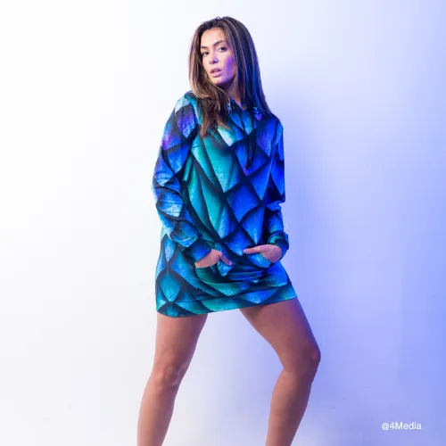 Dosed Dragon Scale Hoodie Dress sold by iEDM product image thumbnail 2