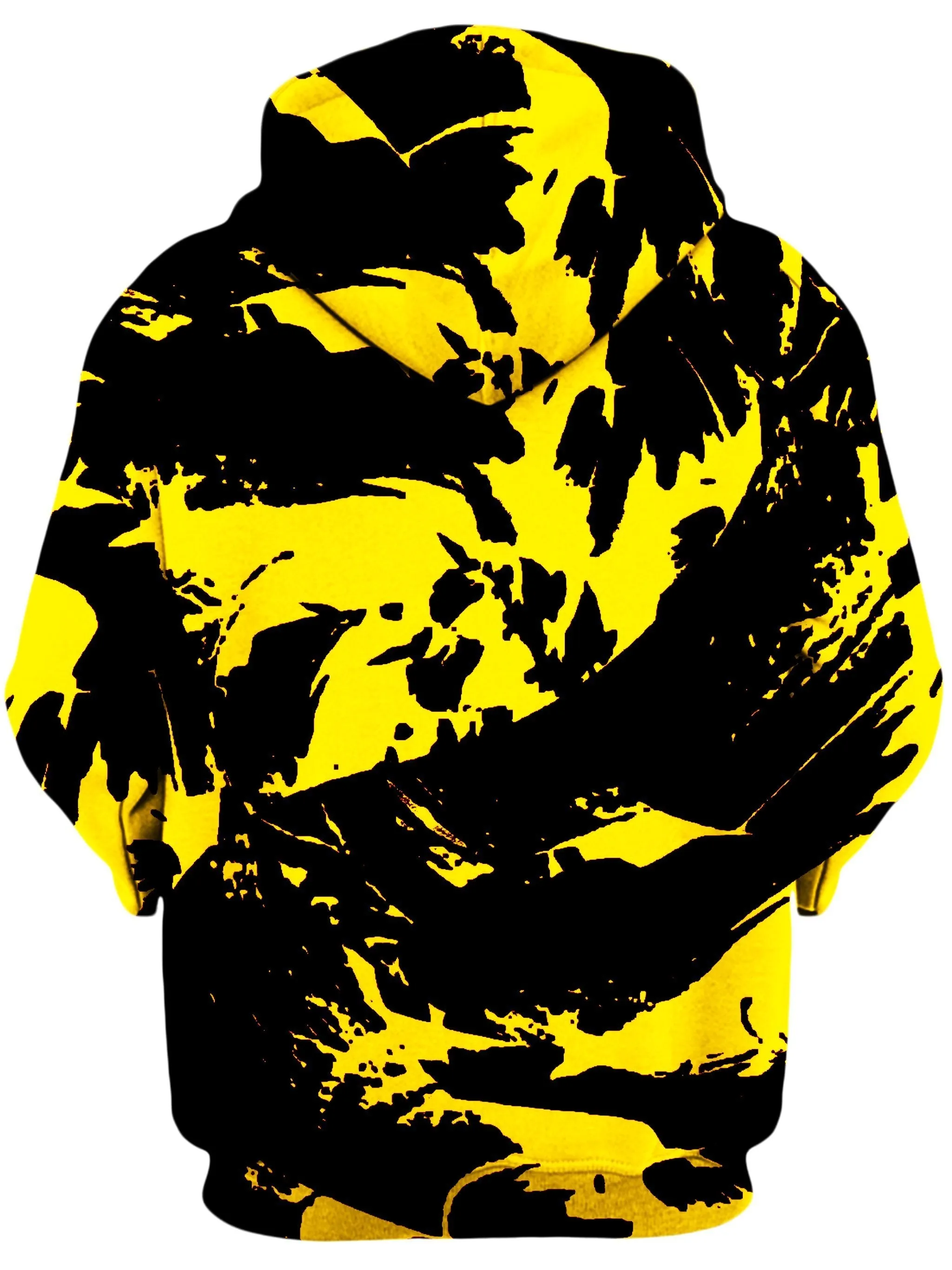 Black and Yellow Paint Splatter Unisex Hoodie sold by iEDM product image thumbnail 2