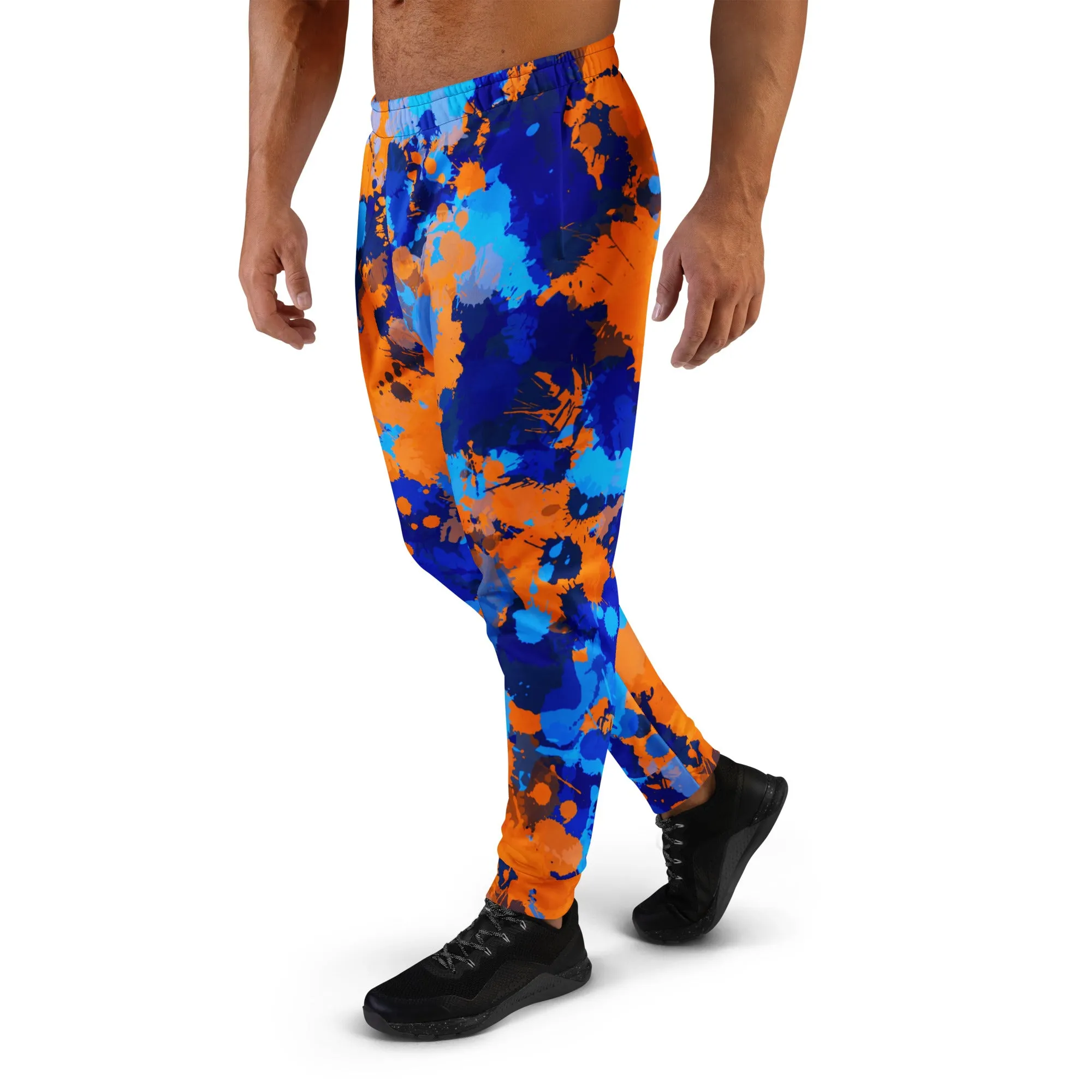 Blue and Orange Paint Splatter 2 Joggers sold by iEDM product image thumbnail 5