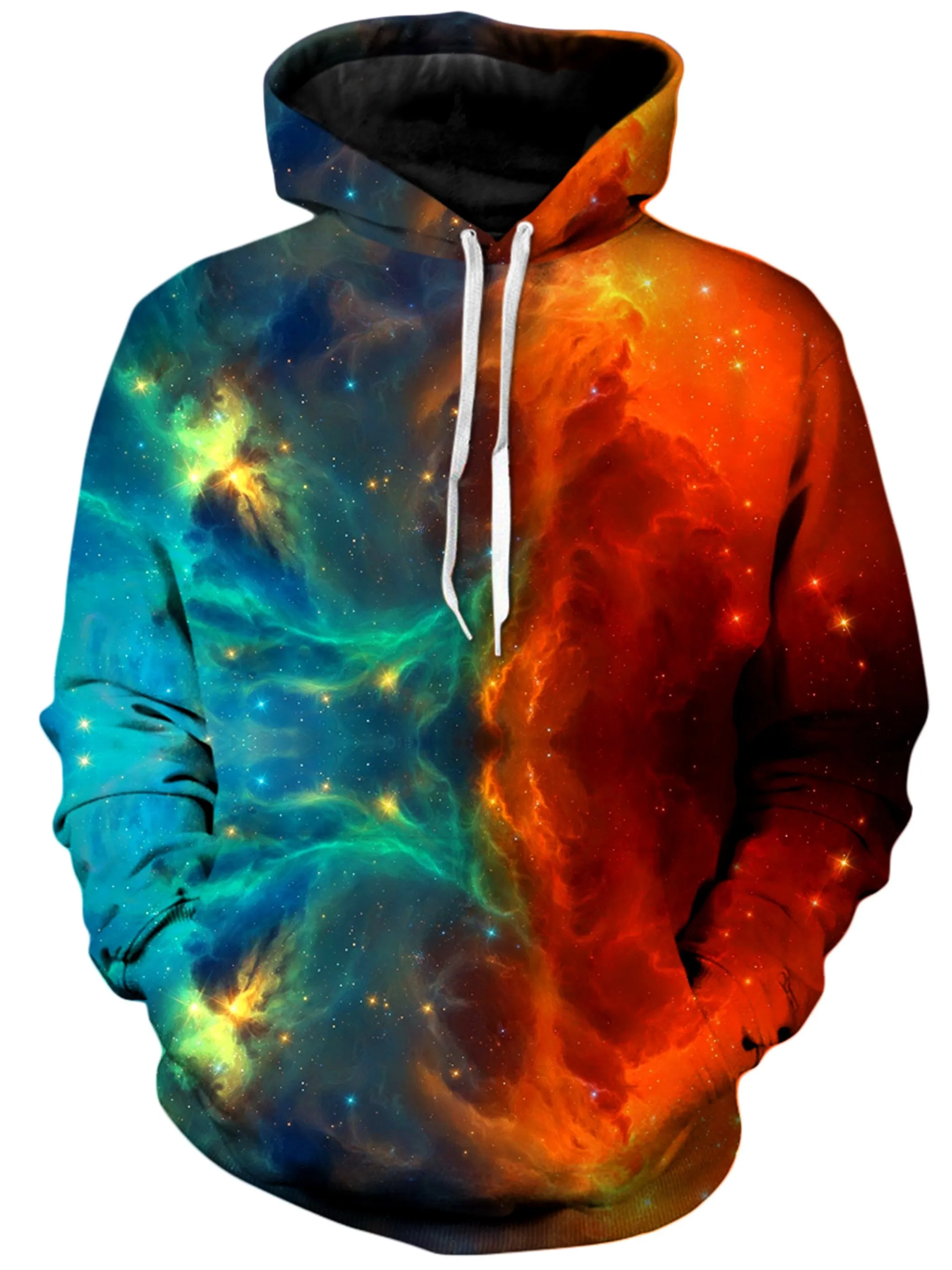 Fire and Ice Galaxy Unisex Hoodie sold by iEDM