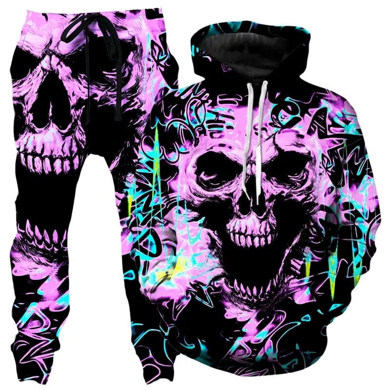 Skull Graffiti Hoodie and Joggers Combo sold by iEDM