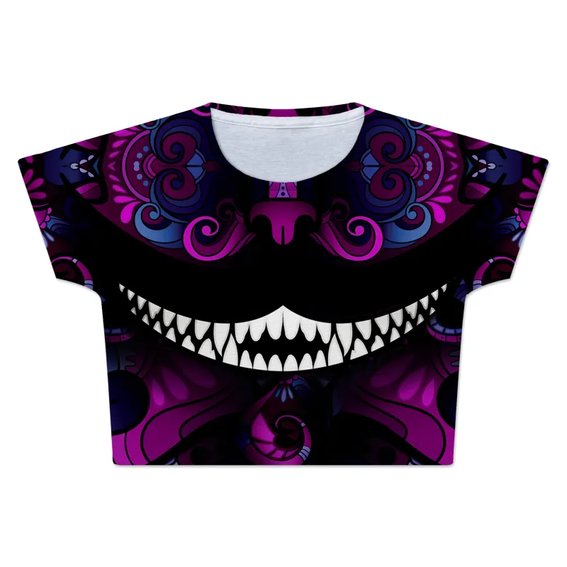 Down The Rabbit Hole Crop Tee sold by iEDM