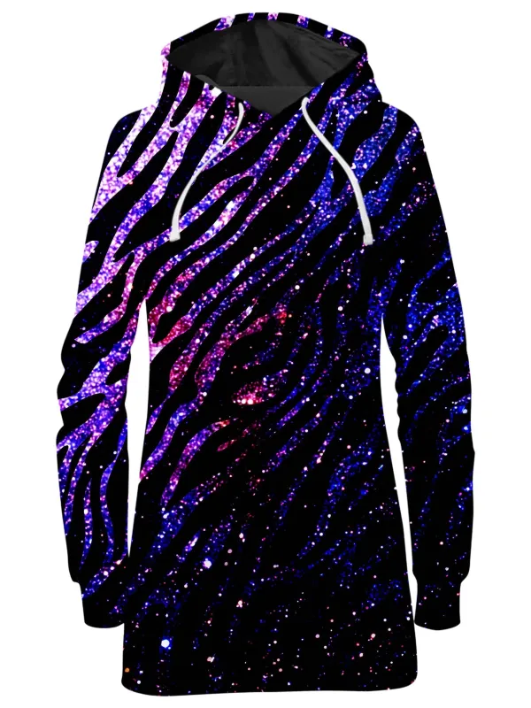 Zebra of the Night Hoodie Dress sold by iEDM