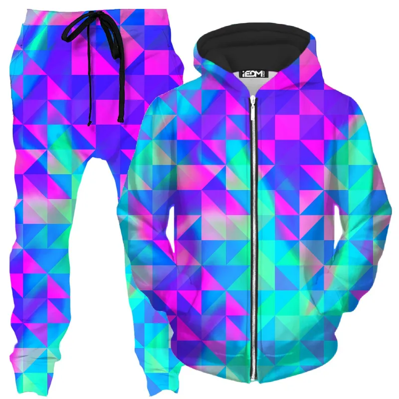Raspberry Iced Tea Zip-Up Hoodie and Joggers Combo sold by iEDM