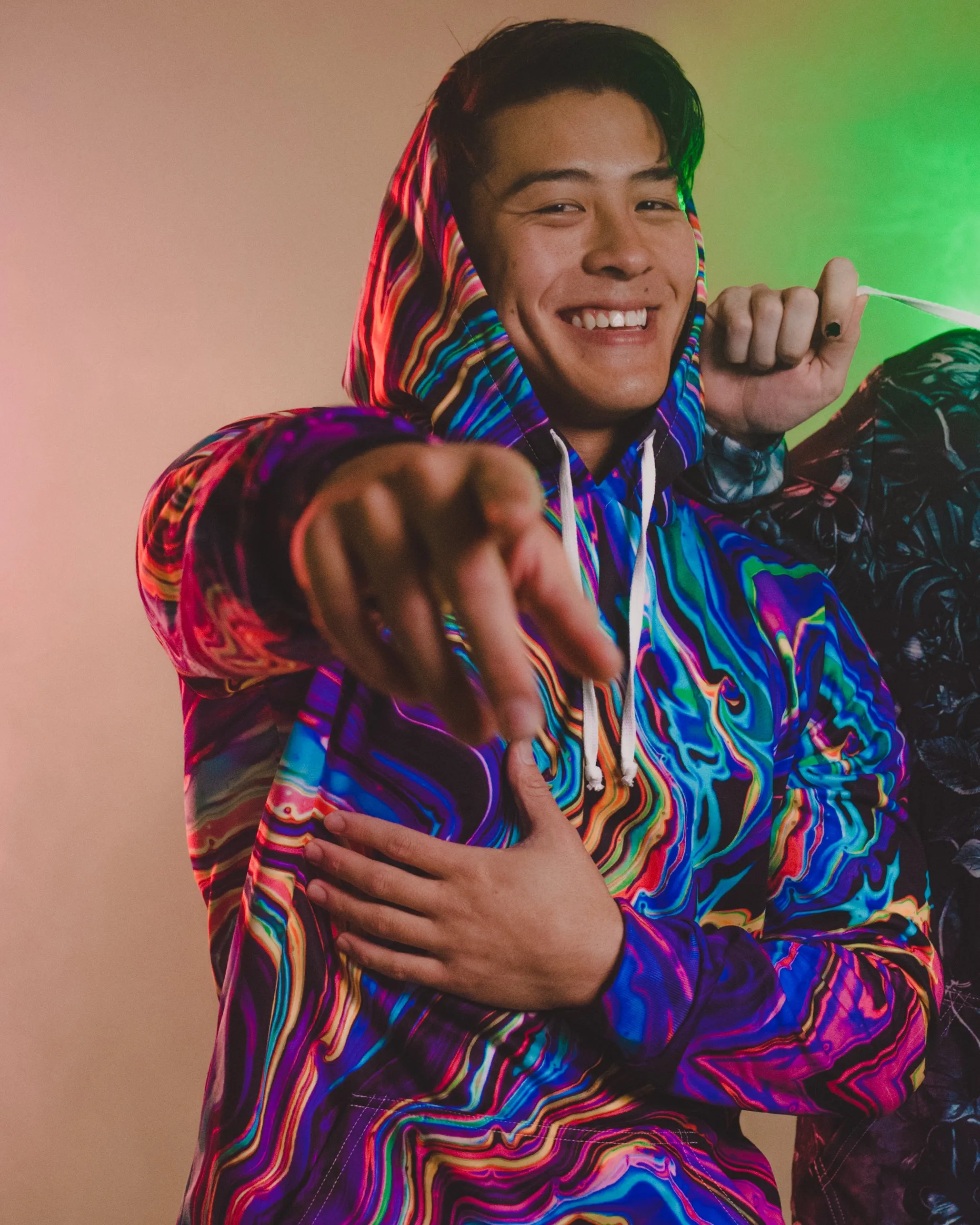 Neon Rift Unisex Hoodie sold by iEDM product image thumbnail 2