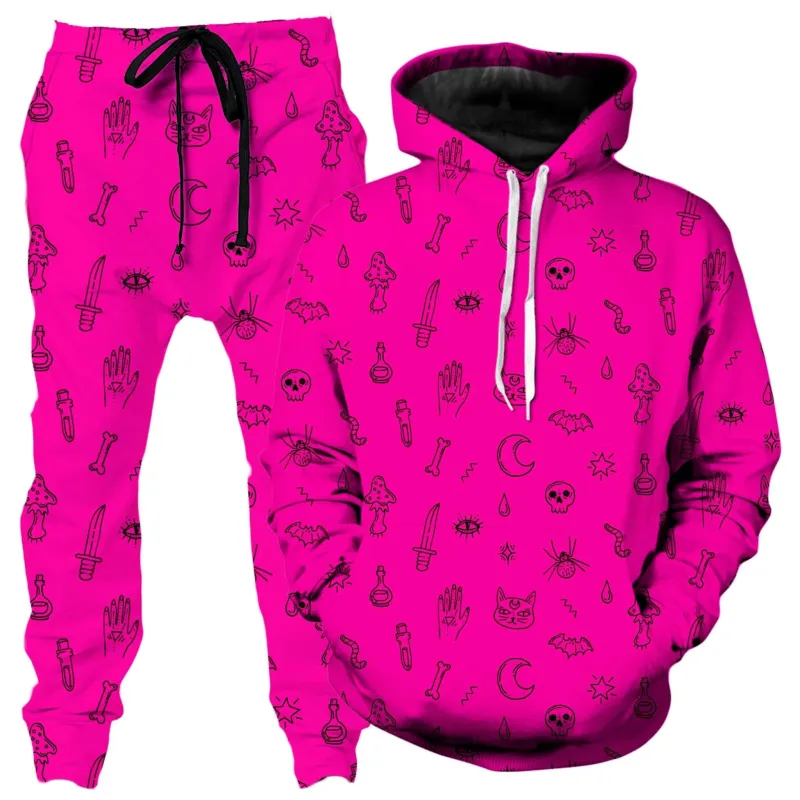 Pink Pattern Hoodie and Joggers Combo sold by iEDM