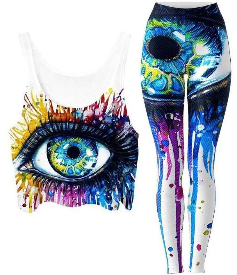 Eyecopi Kopie Crop Top and Leggings Combo sold by iEDM