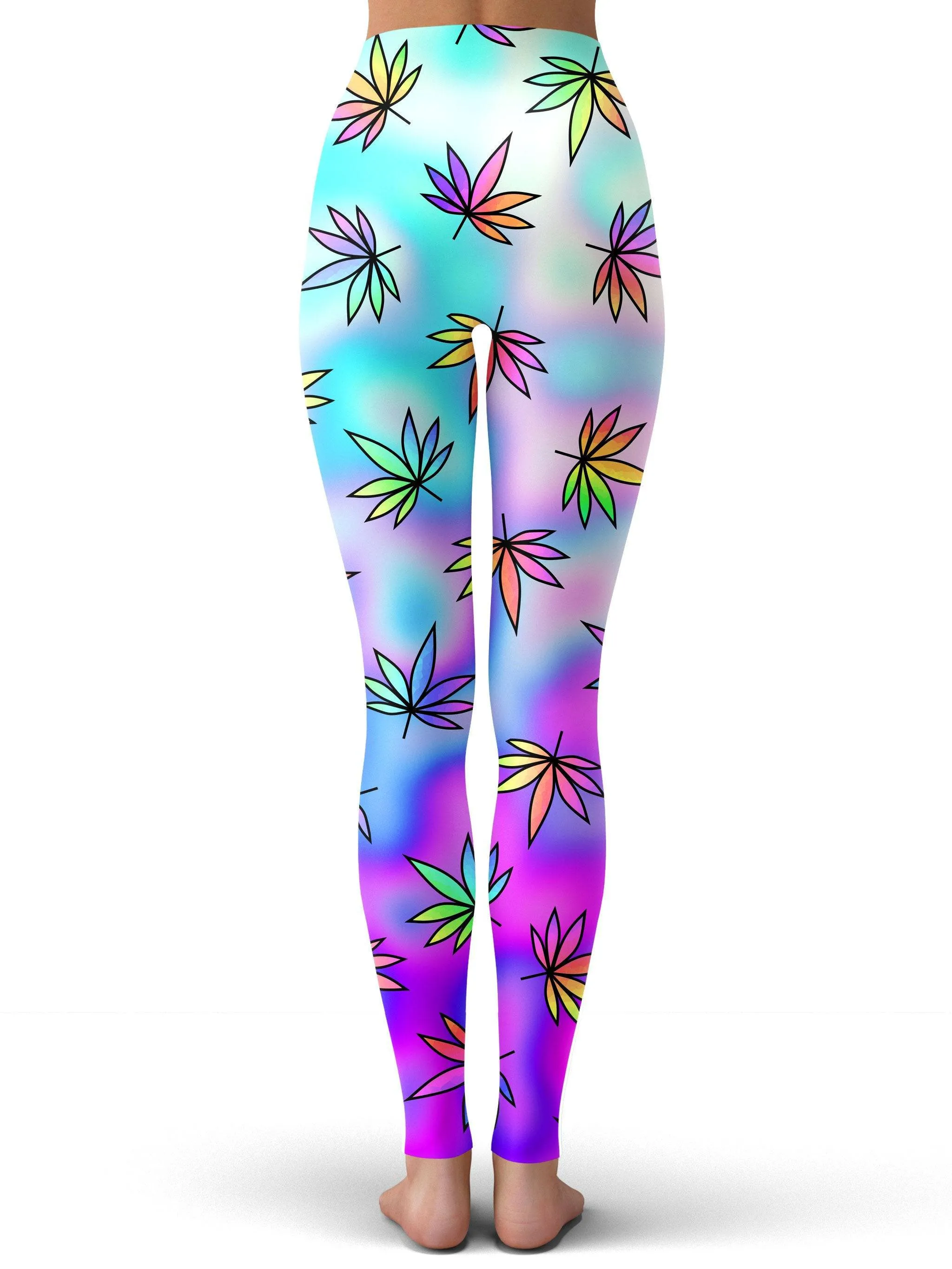 Cascading Marijuana Leggings sold by iEDM product image thumbnail 3