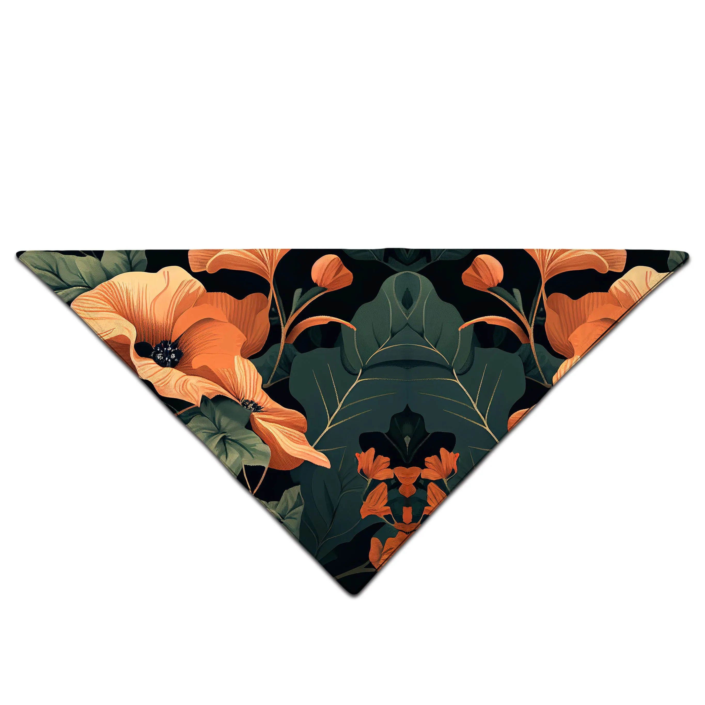 Tangerine Floral Bandana sold by iEDM product image thumbnail 2