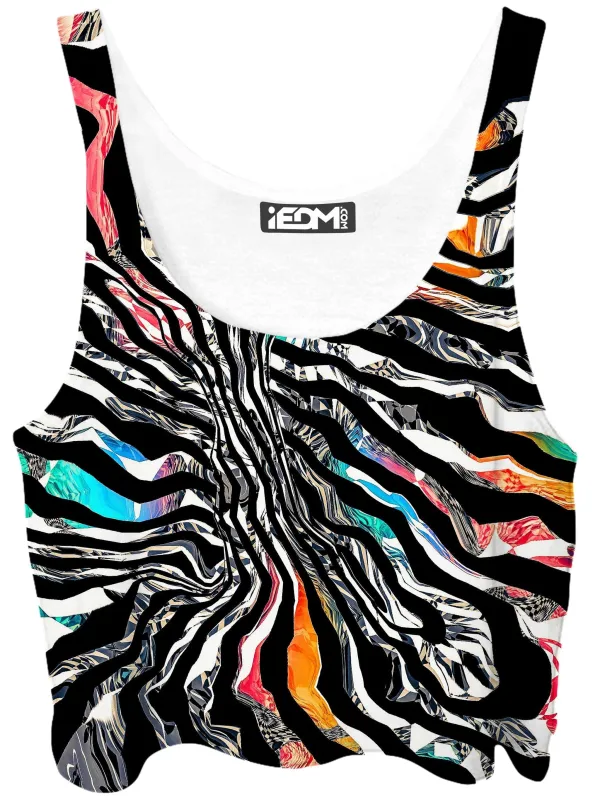 Stripped Chaos Crop Top sold by iEDM