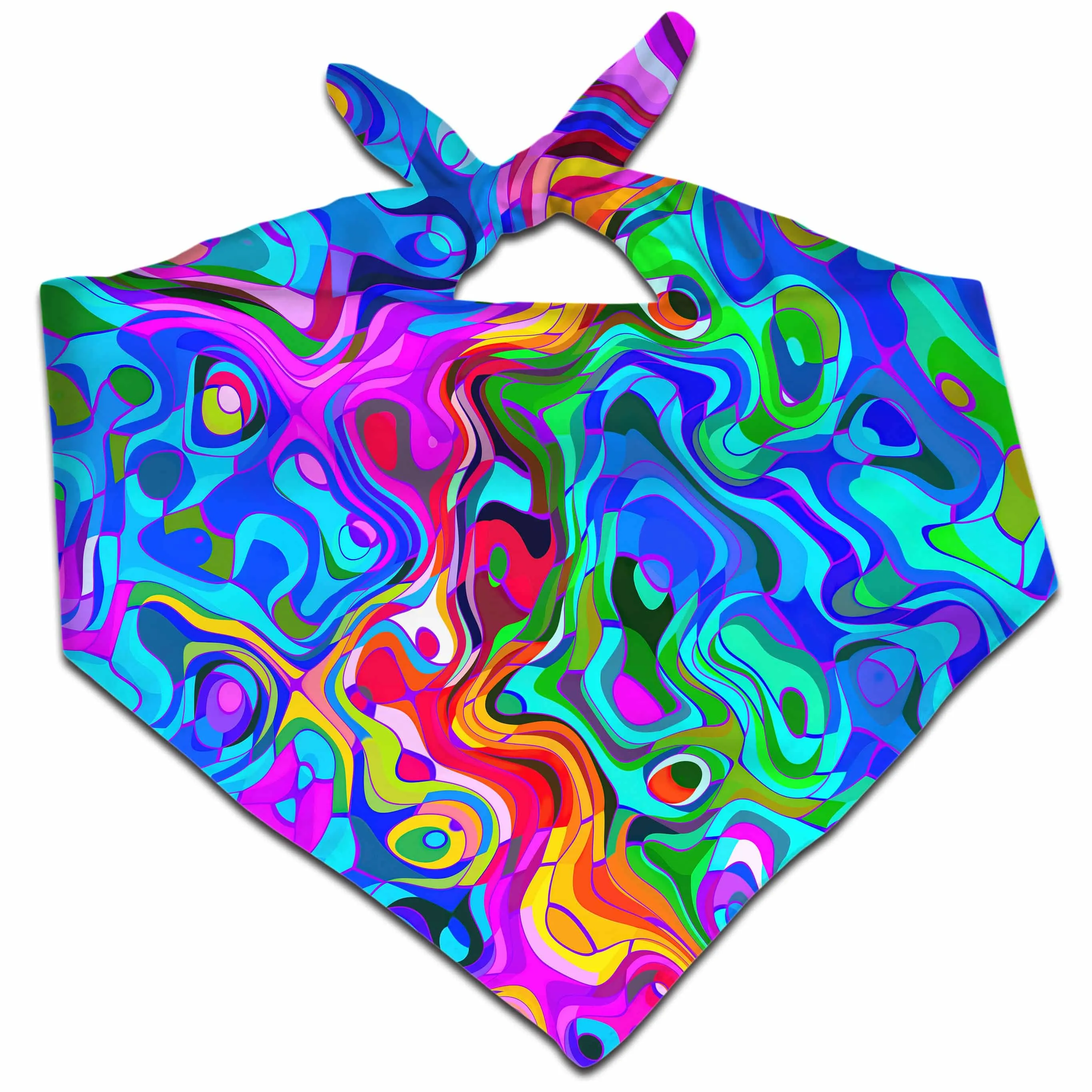 Rainbow Waves Bandana sold by iEDM