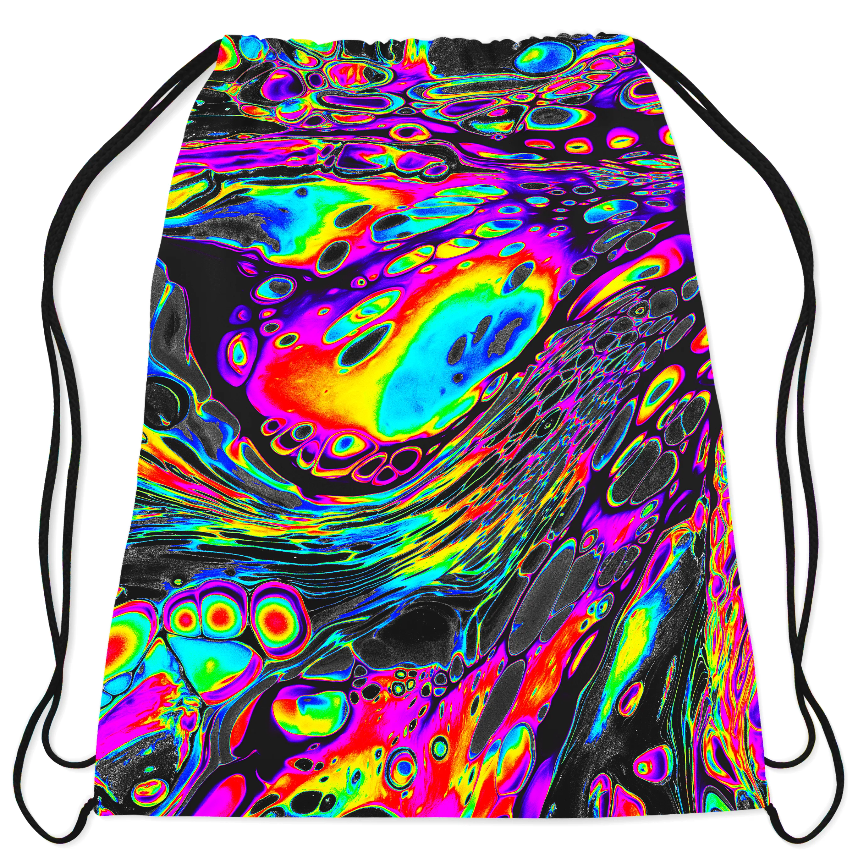 Rainbow Magma Drawstring Bag sold by iEDM