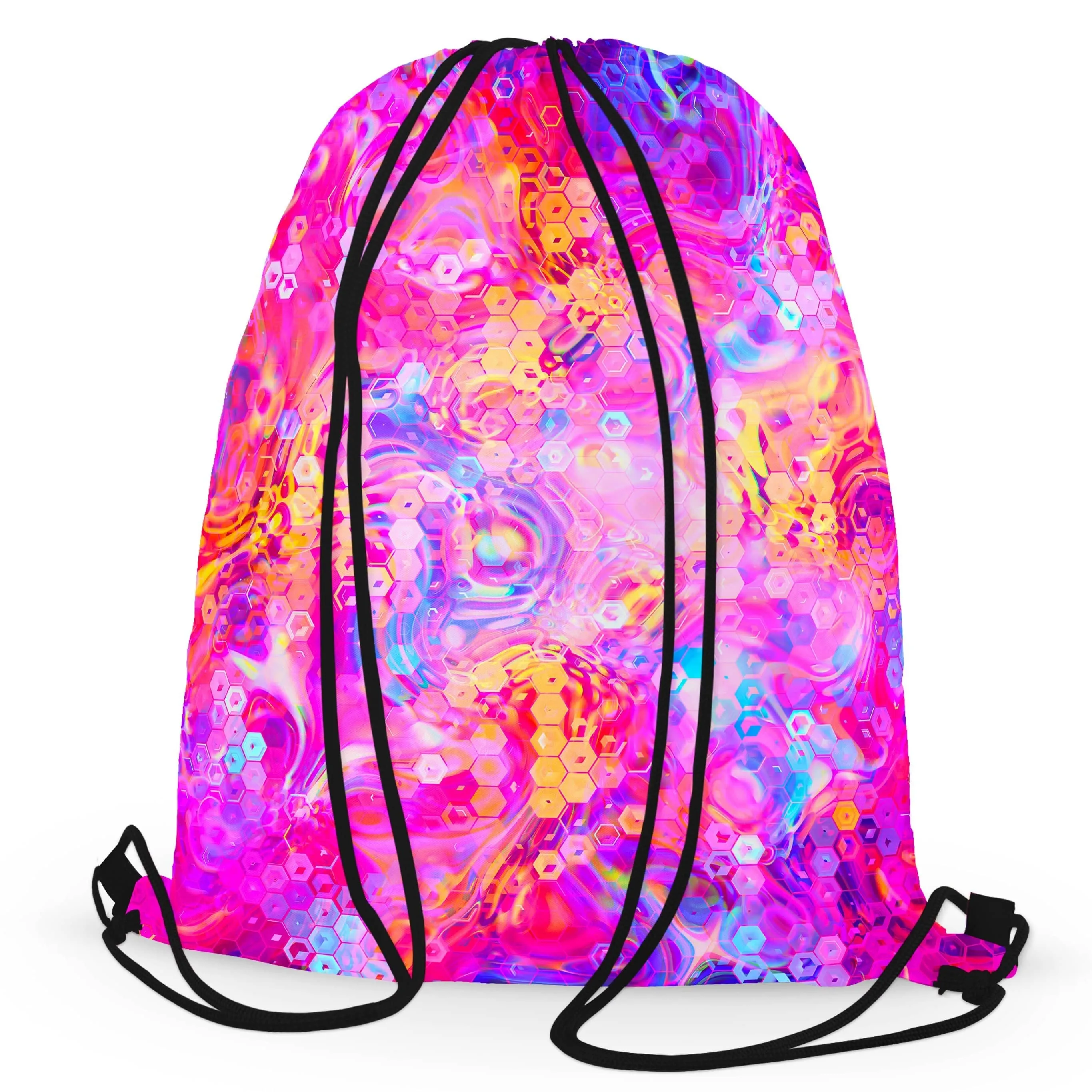 Purple Mirage Drawstring Bag sold by iEDM product image thumbnail 3