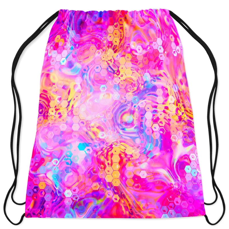 Purple Mirage Drawstring Bag sold by iEDM