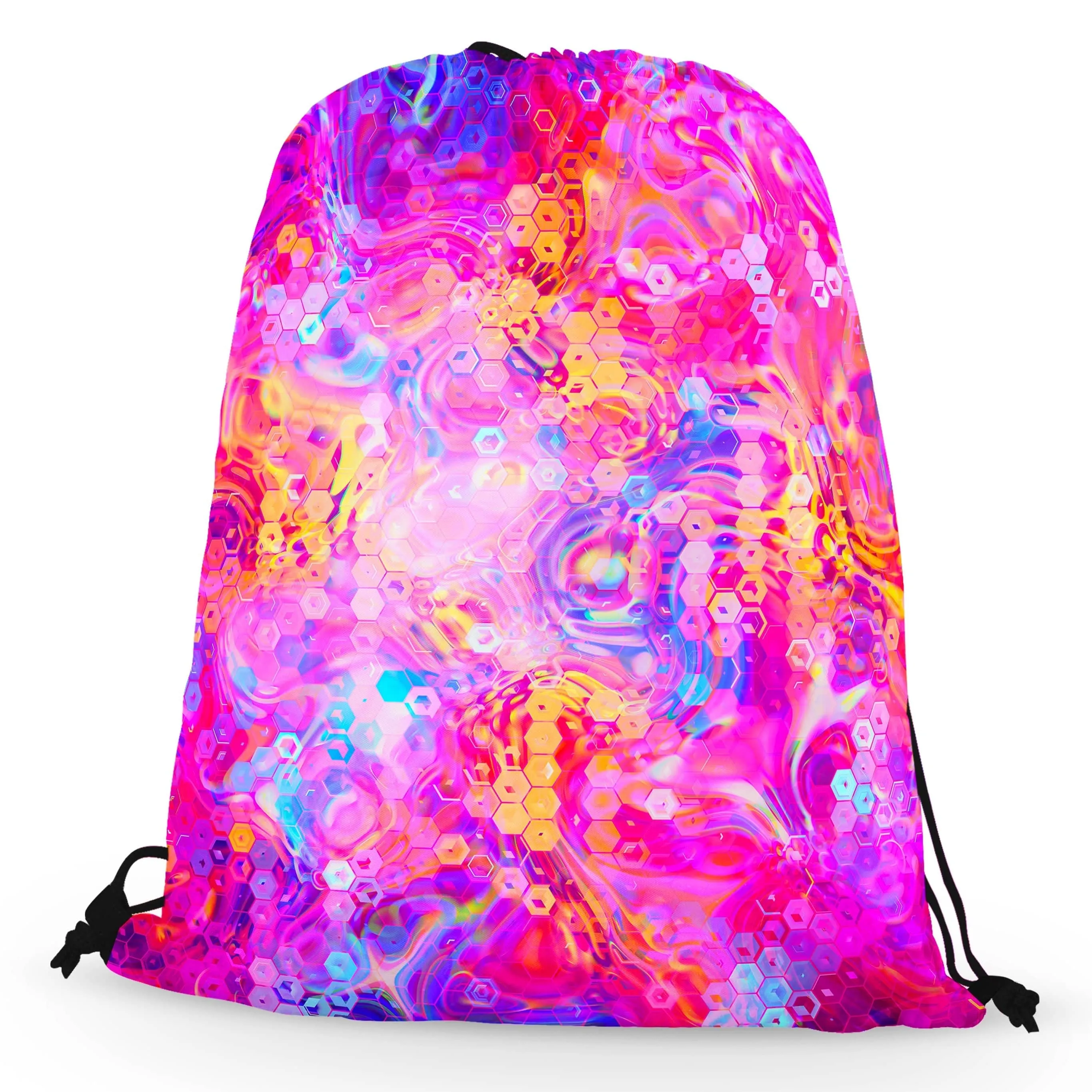 Purple Mirage Drawstring Bag sold by iEDM product image thumbnail 2