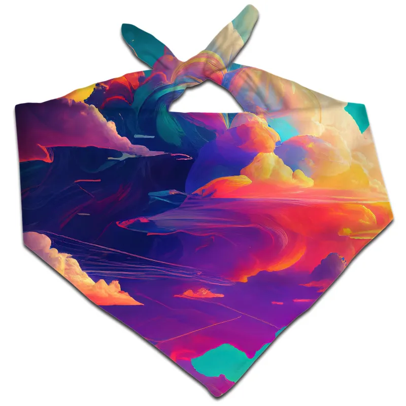 Psychedelic Clouds Bandana sold by iEDM