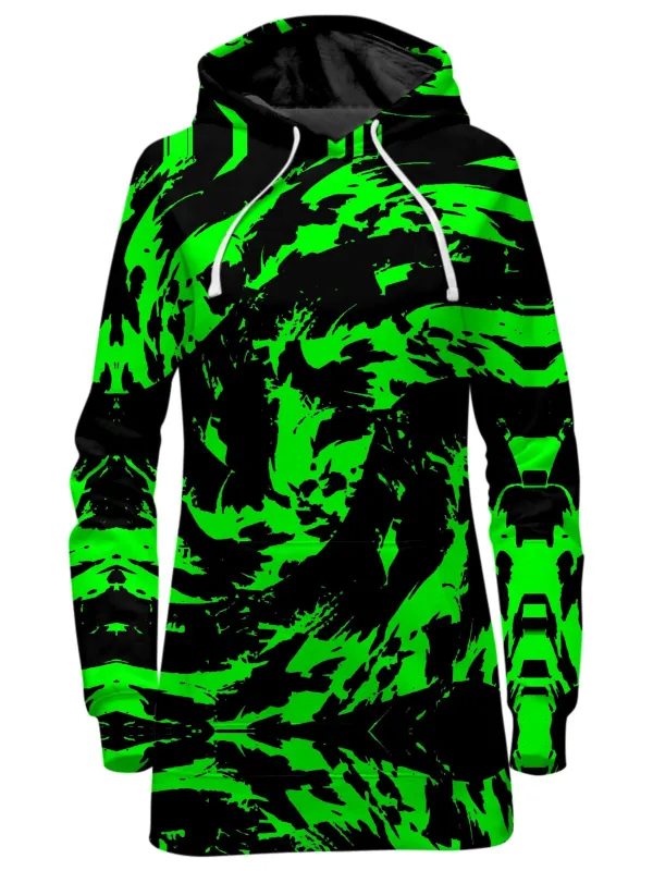 Neon Graffiti Paint Splatter Hoodie Dress sold by iEDM