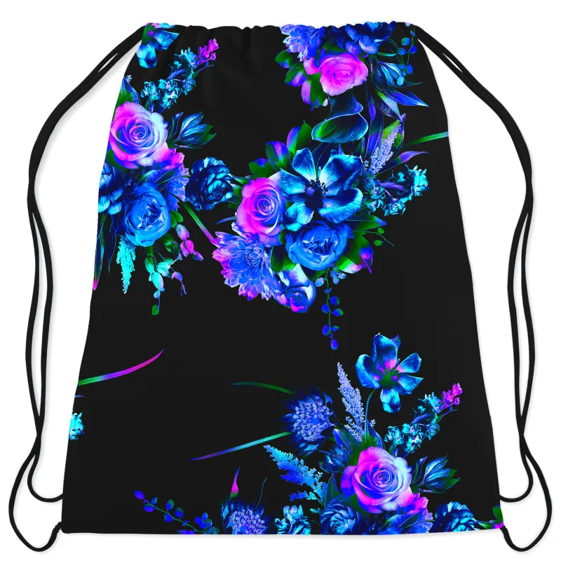 Midnight Garden Drawstring Bag sold by iEDM
