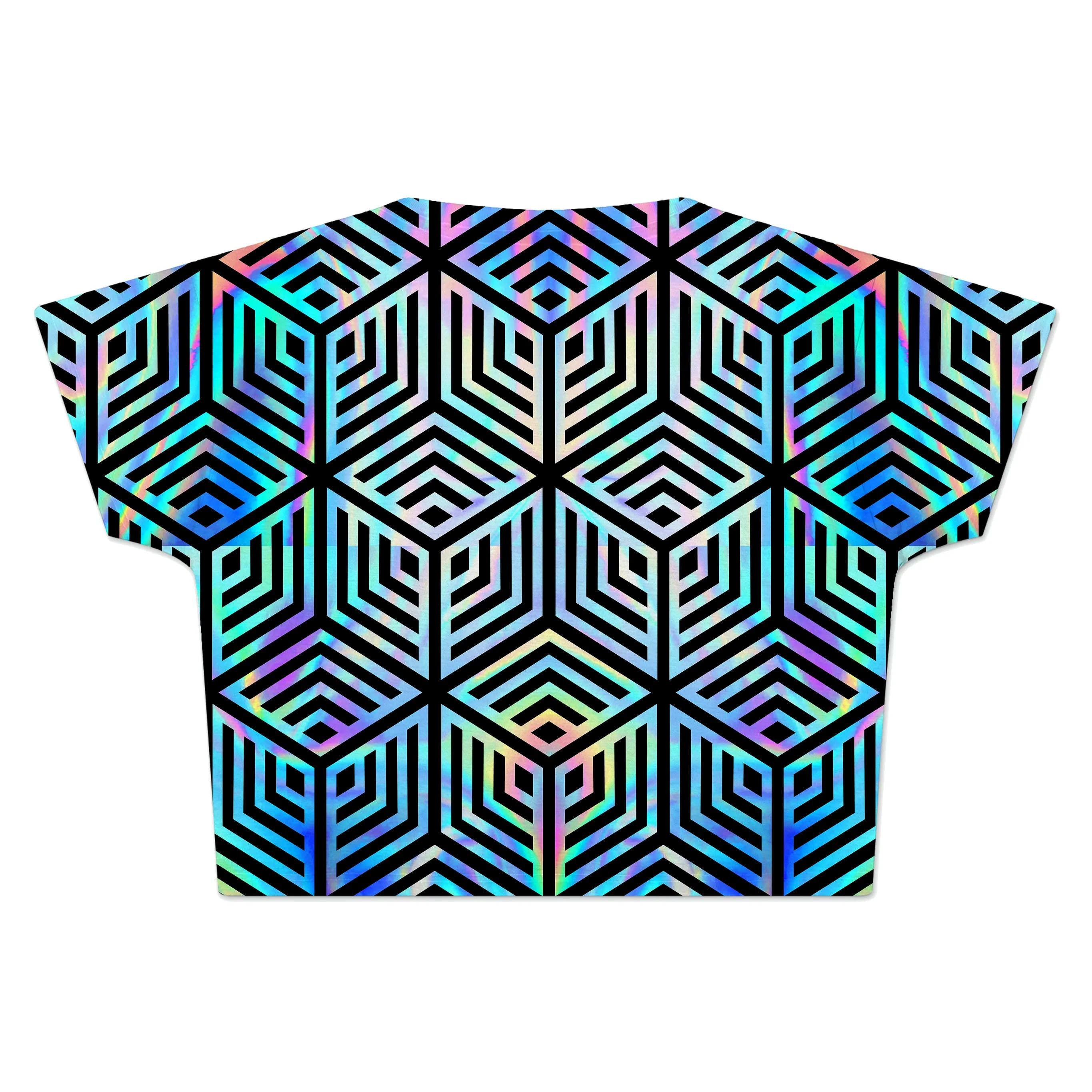 Holographic Hexagon Crop Tee sold by iEDM product image thumbnail 2
