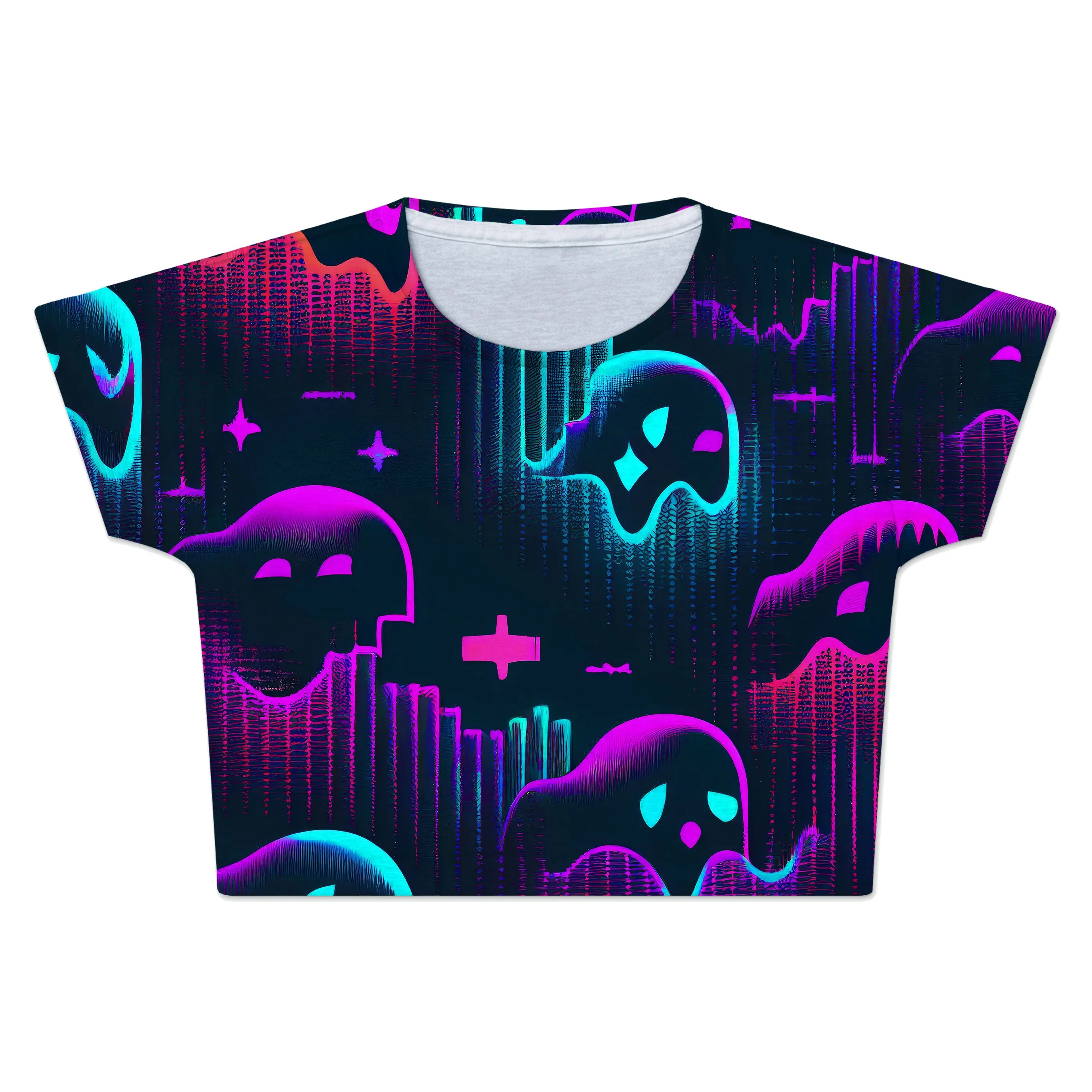 Ghost Melt Crop Tee sold by iEDM