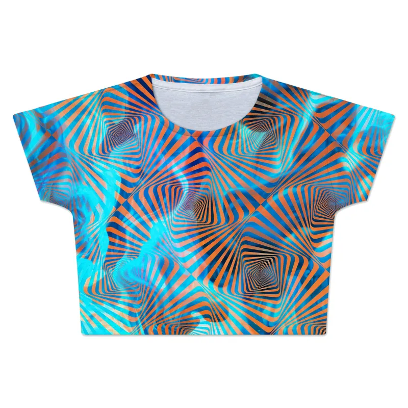 Aqua Plasma Crop Tee sold by iEDM