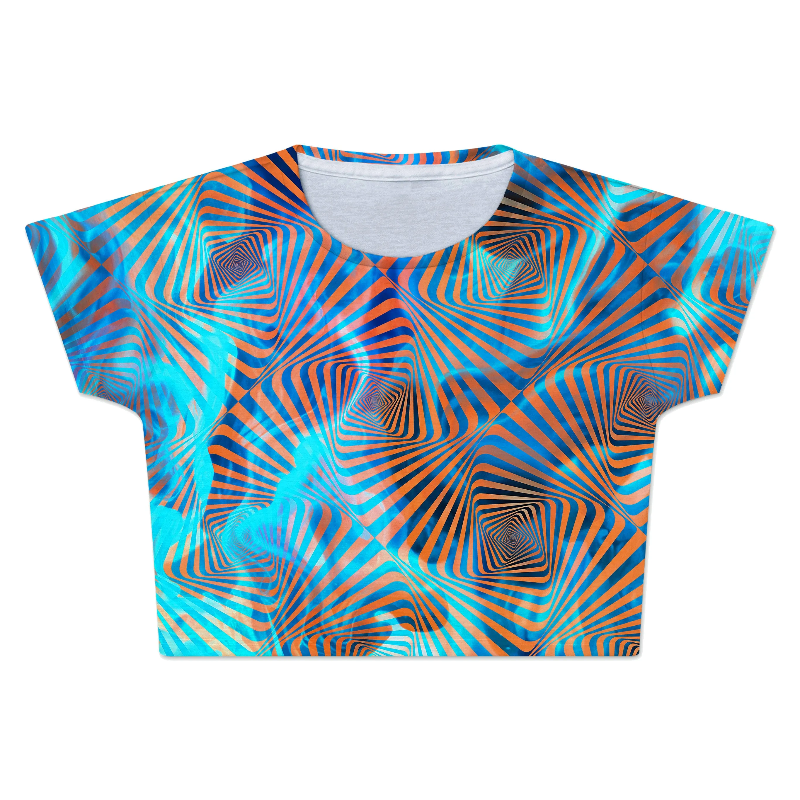 Aqua Plasma Crop Tee sold by iEDM