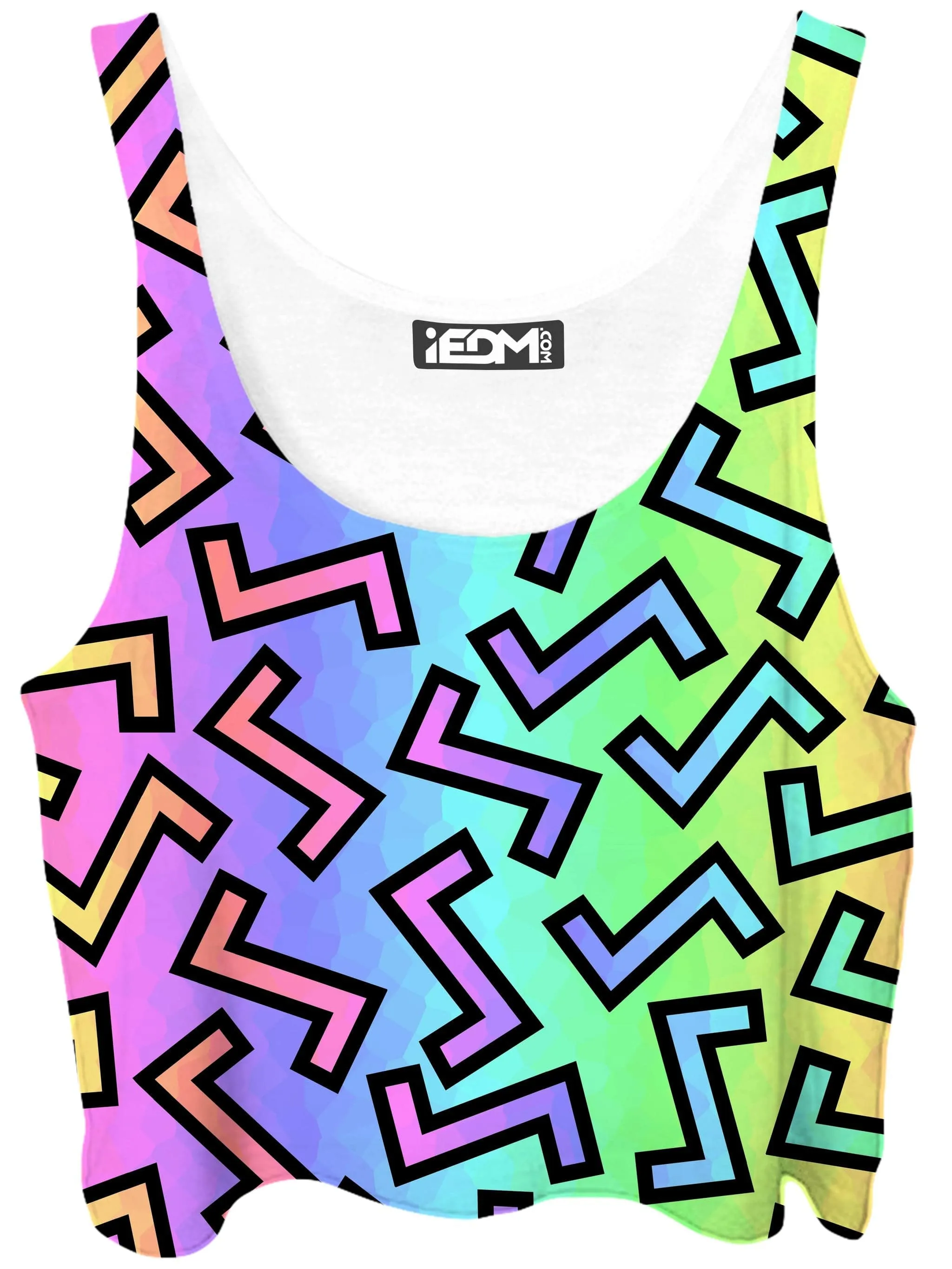 80s Rainbow Crop Top sold by iEDM