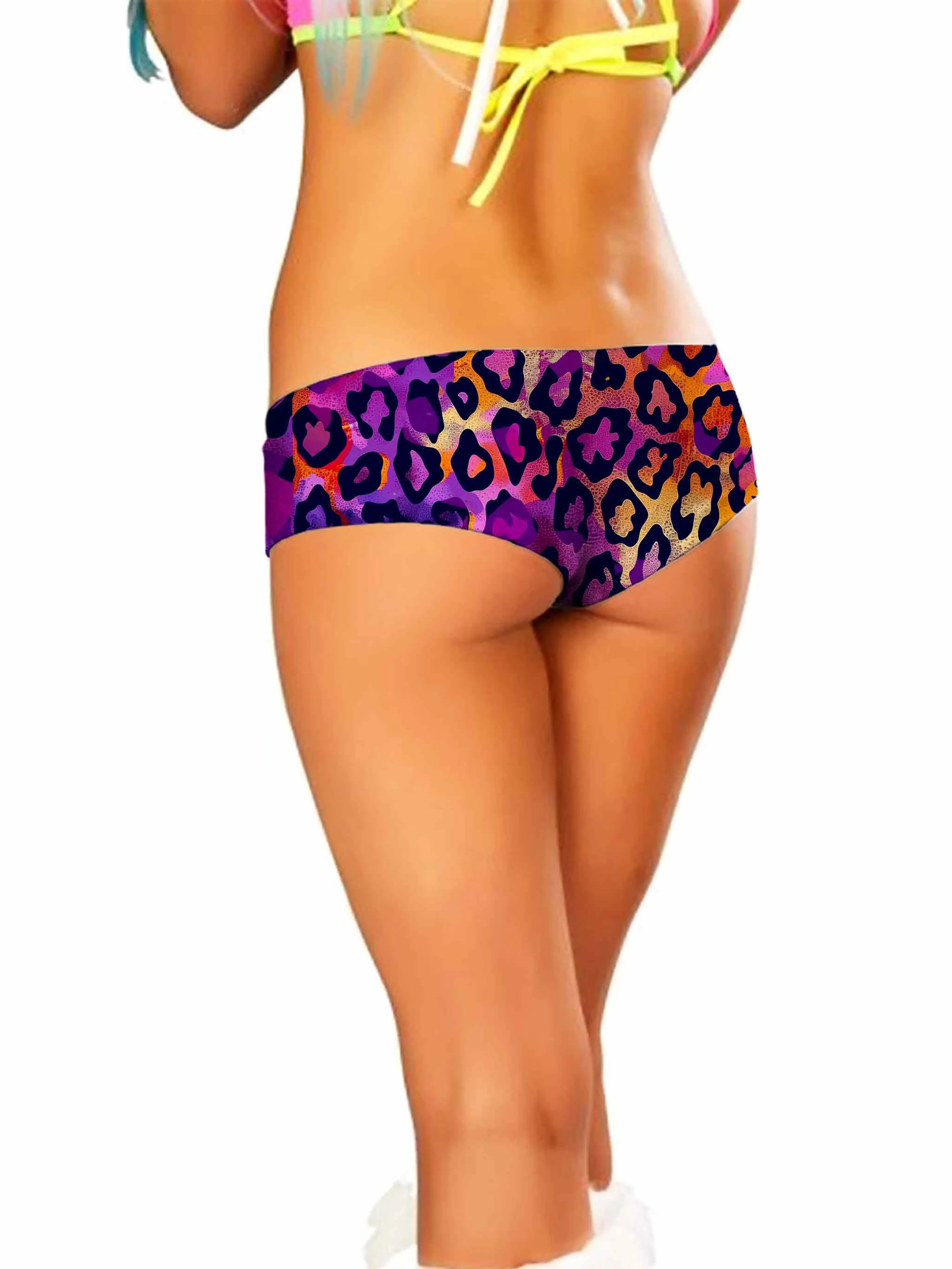 Neon Leopard Booty Shorts sold by iEDM product image thumbnail 2