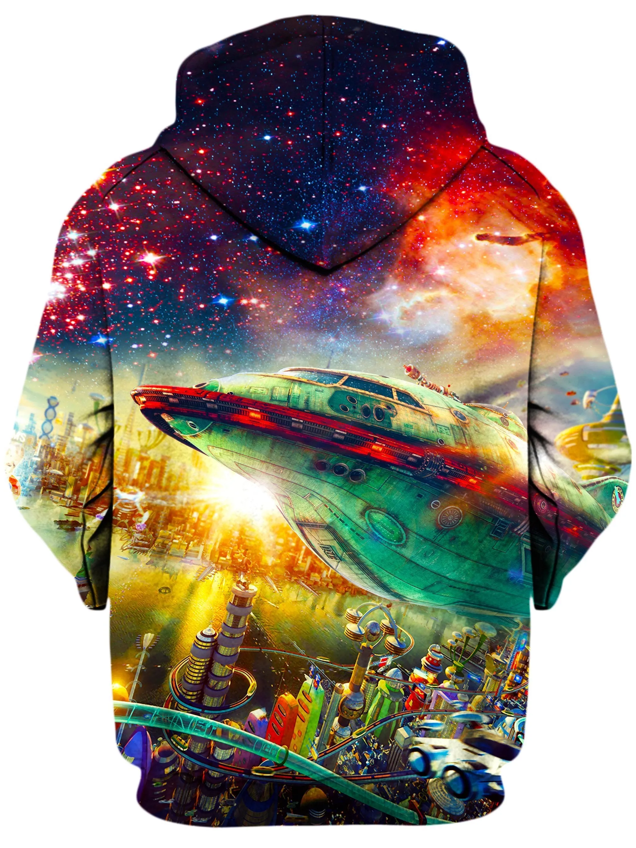 Futurama City Unisex Hoodie sold by iEDM product image thumbnail 2