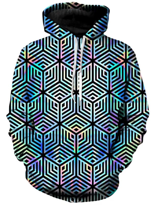 Holographic Hexagon Unisex Hoodie sold by iEDM