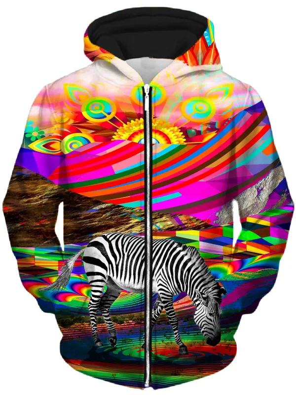 Rainbow Land Unisex Zip-Up Hoodie sold by iEDM