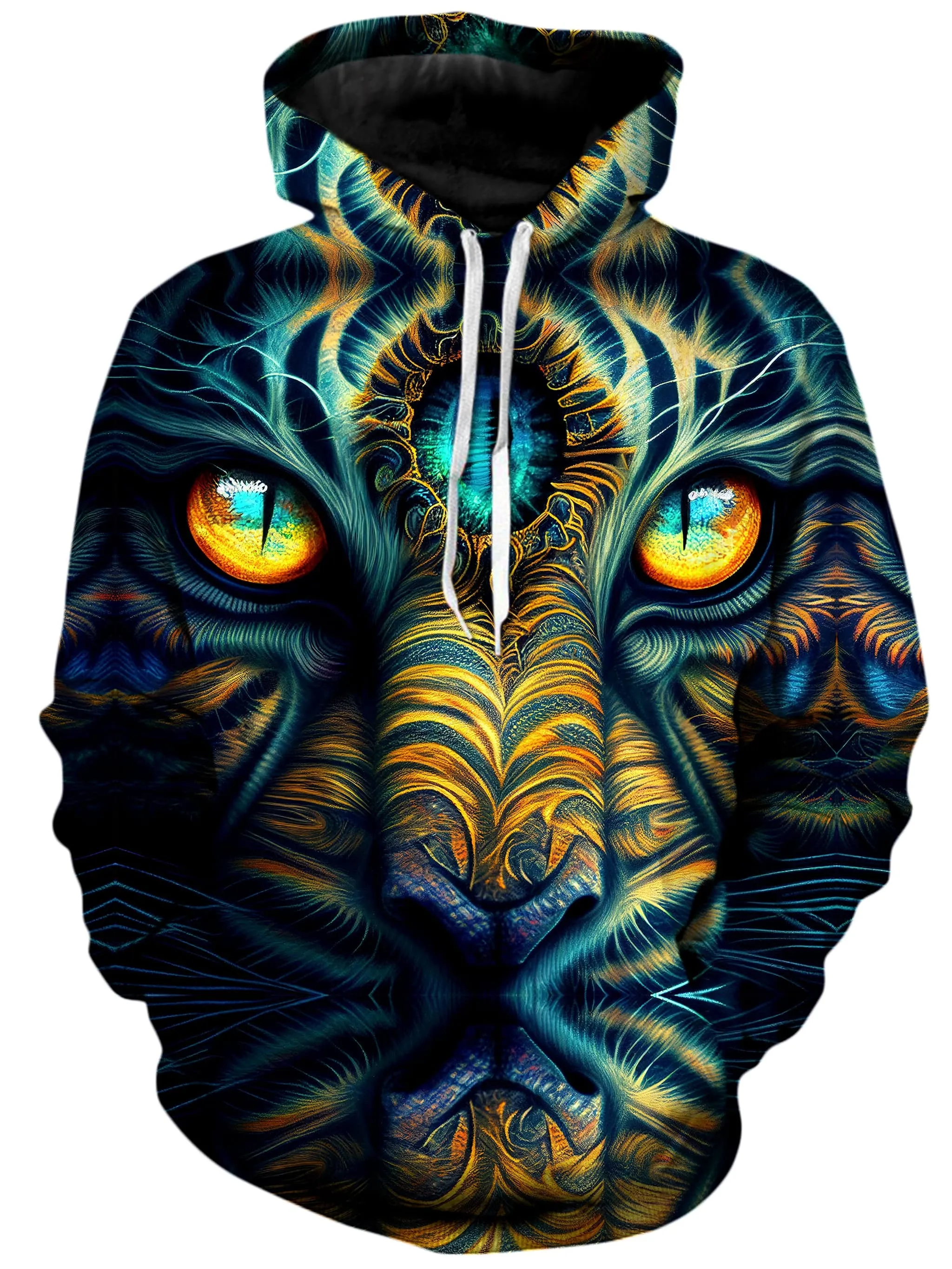 Tiger Eyes Psychedelic Unisex Hoodie sold by iEDM
